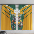 Custom Australia Rugby Window Curtain Koala Mascot Sporty Style - Aussie Hoodie