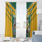 Custom Australia Rugby Window Curtain Koala Mascot Sporty Style - Aussie Hoodie