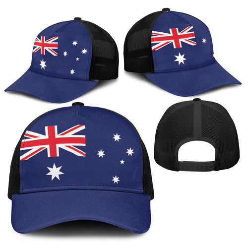 Australia Baseball Net Cap Flag Color Inspiration - Aussie Hoodie