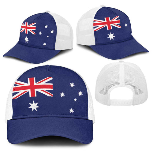 Australia Baseball Net Cap Flag Color Inspiration - Aussie Hoodie