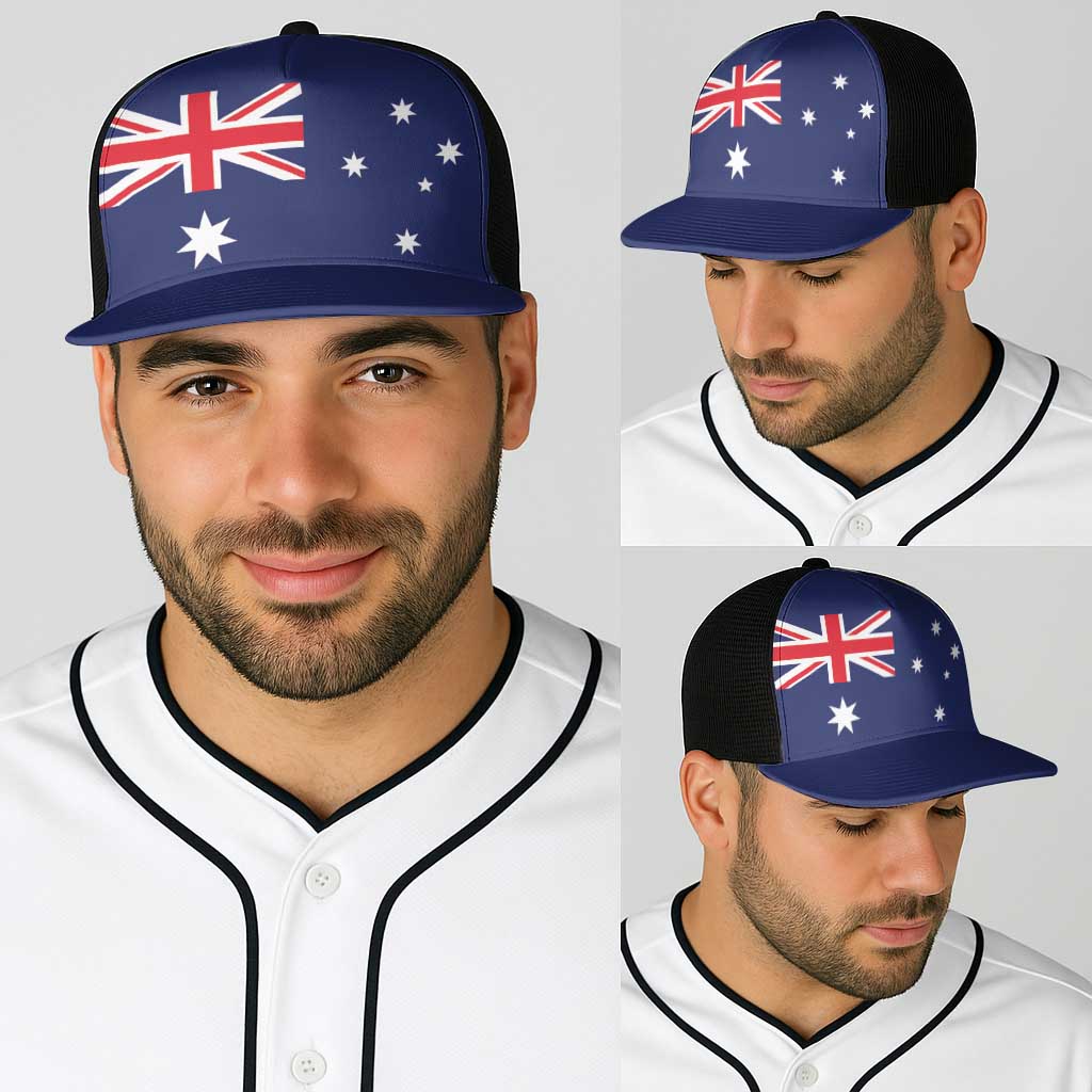 Australia Baseball Net Cap Flag Color Inspiration - Aussie Hoodie