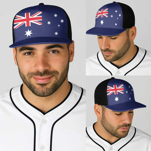 Australia Baseball Net Cap Flag Color Inspiration - Aussie Hoodie