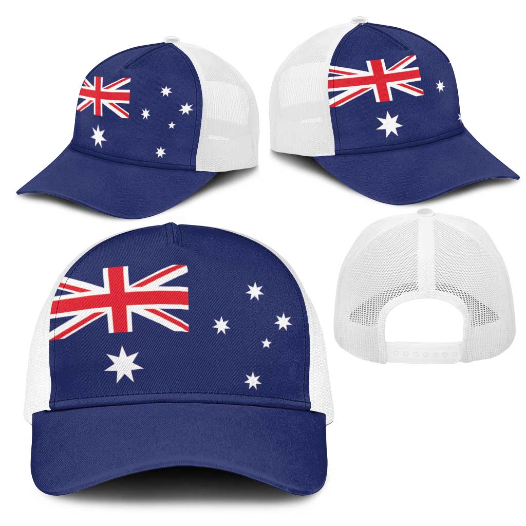 Australia Mesh Trucker Cap Flag Color Inspiration - Aussie Hoodie