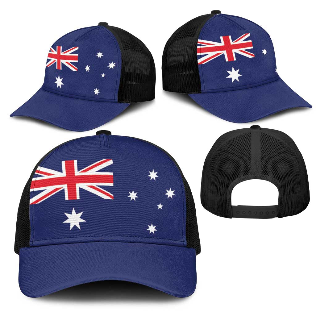 Australia Mesh Trucker Cap Flag Color Inspiration - Aussie Hoodie