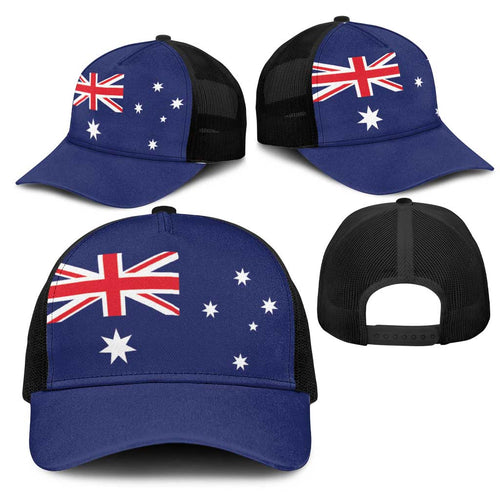 Australia Mesh Trucker Cap Flag Color Inspiration - Aussie Hoodie