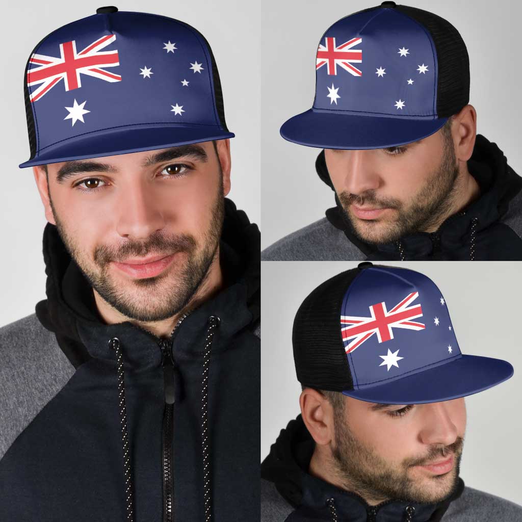 Australia Mesh Trucker Cap Flag Color Inspiration - Aussie Hoodie