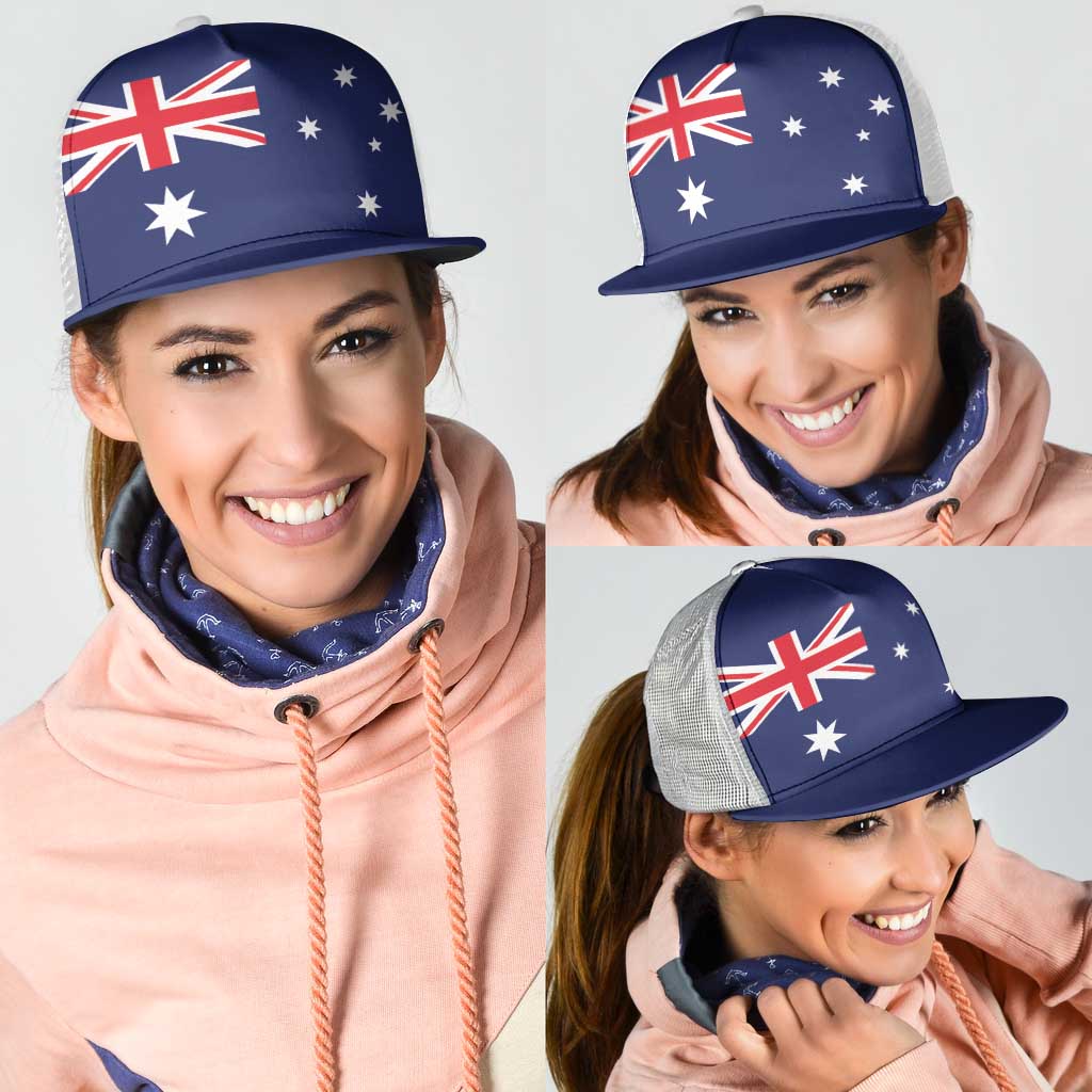 Australia Mesh Trucker Cap Flag Color Inspiration - Aussie Hoodie
