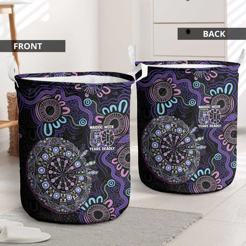 First Nations Darts NAIDOC 2026 Laundry Basket Aboriginal Dot Art