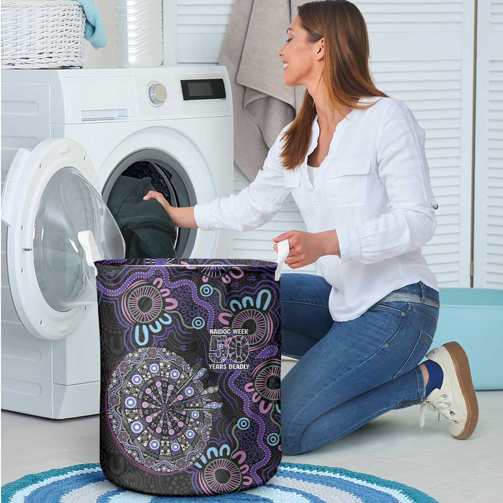 First Nations Darts NAIDOC 2026 Laundry Basket Aboriginal Dot Art