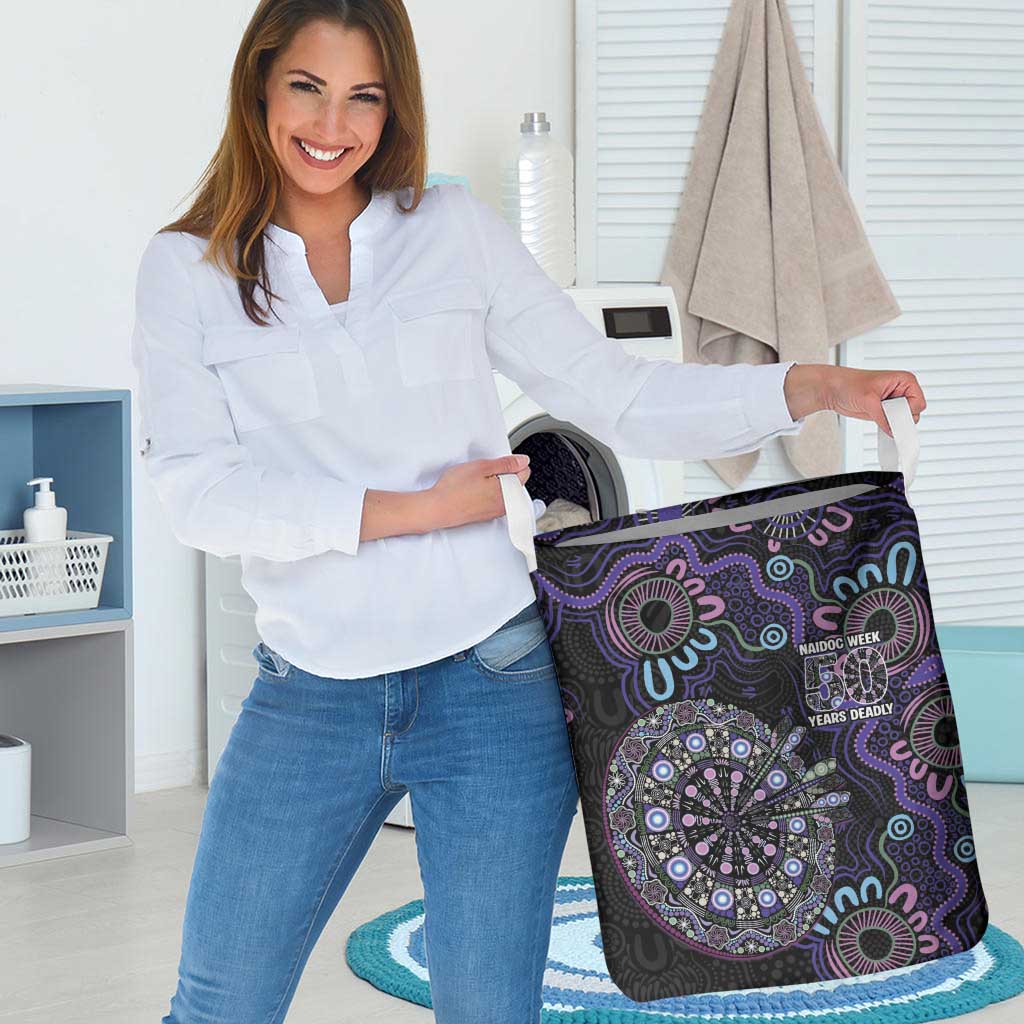 First Nations Darts NAIDOC 2026 Laundry Basket Aboriginal Dot Art