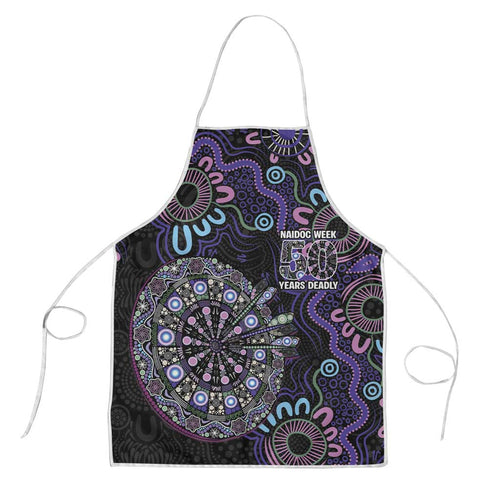 First Nations Darts NAIDOC 2026 Apron Aboriginal Dot Art