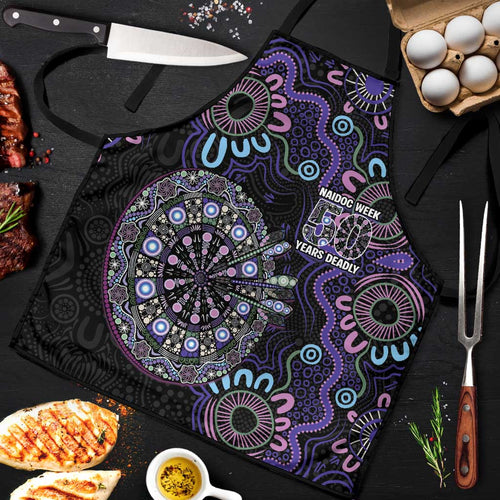 First Nations Darts NAIDOC 2026 Apron Aboriginal Dot Art