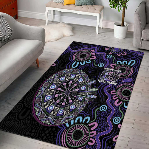 First Nations Darts NAIDOC 2026 Area Rug Aboriginal Dot Art