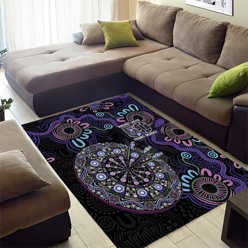 First Nations Darts NAIDOC 2026 Area Rug Aboriginal Dot Art
