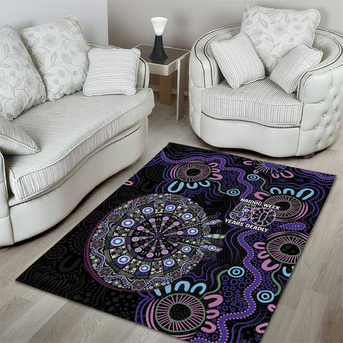 First Nations Darts NAIDOC 2026 Area Rug Aboriginal Dot Art