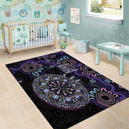 First Nations Darts NAIDOC 2026 Area Rug Aboriginal Dot Art