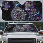 First Nations Darts NAIDOC 2026 Auto Sun Shade Aboriginal Dot Art