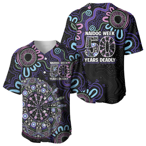 First Nations Darts NAIDOC 2026 Baseball Jersey Aboriginal Dot Art