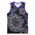 First Nations Darts NAIDOC 2026 Basketball Jersey Aboriginal Dot Art