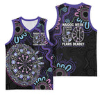 First Nations Darts NAIDOC 2026 Basketball Jersey Aboriginal Dot Art