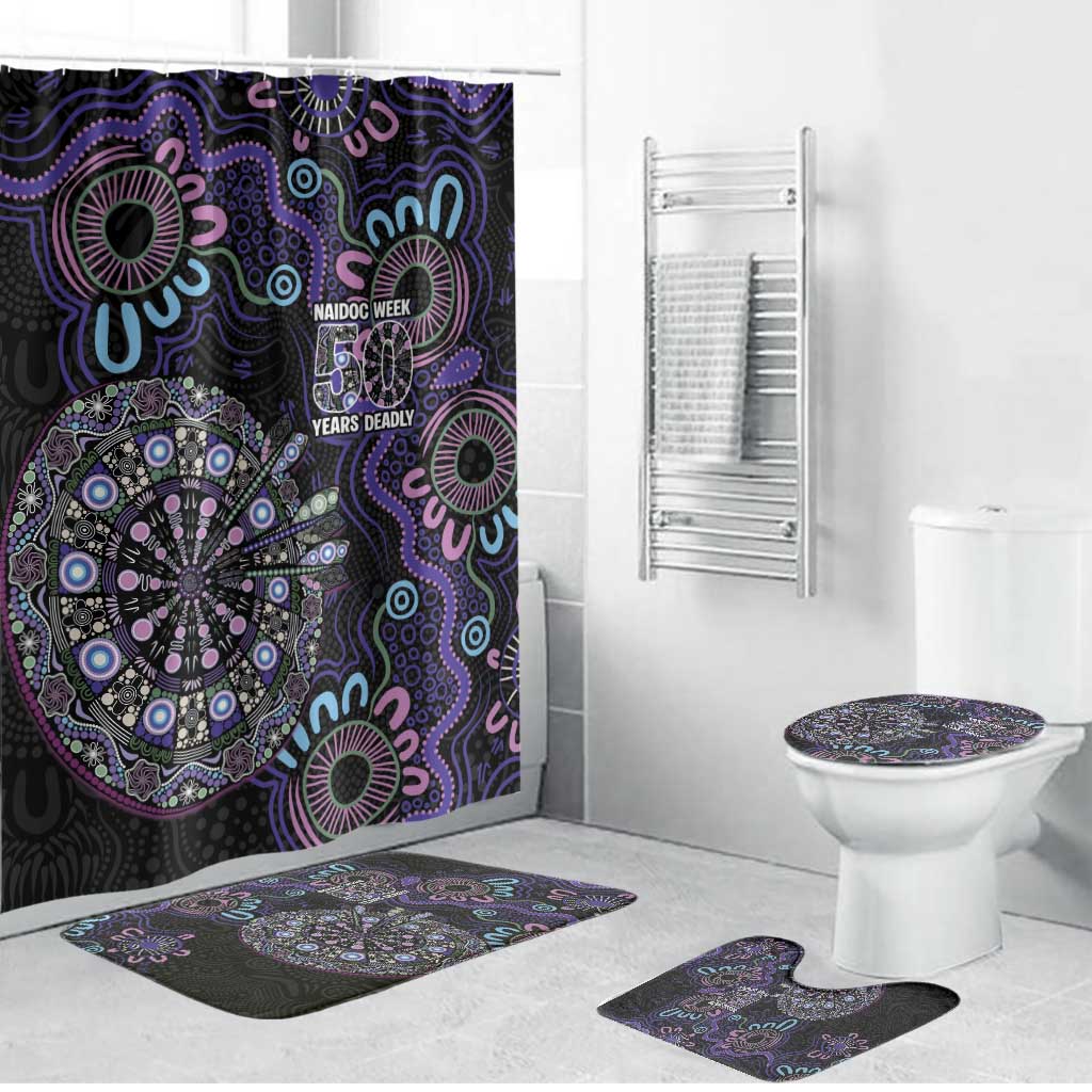 First Nations Darts NAIDOC 2026 Bathroom Set Aboriginal Dot Art