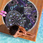 First Nations Darts NAIDOC 2026 Beach Blanket Aboriginal Dot Art