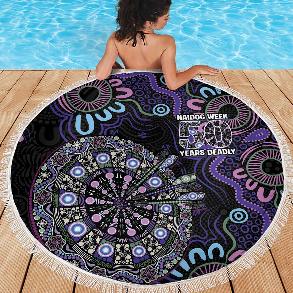 First Nations Darts NAIDOC 2026 Beach Blanket Aboriginal Dot Art