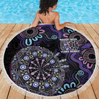 First Nations Darts NAIDOC 2026 Beach Blanket Aboriginal Dot Art