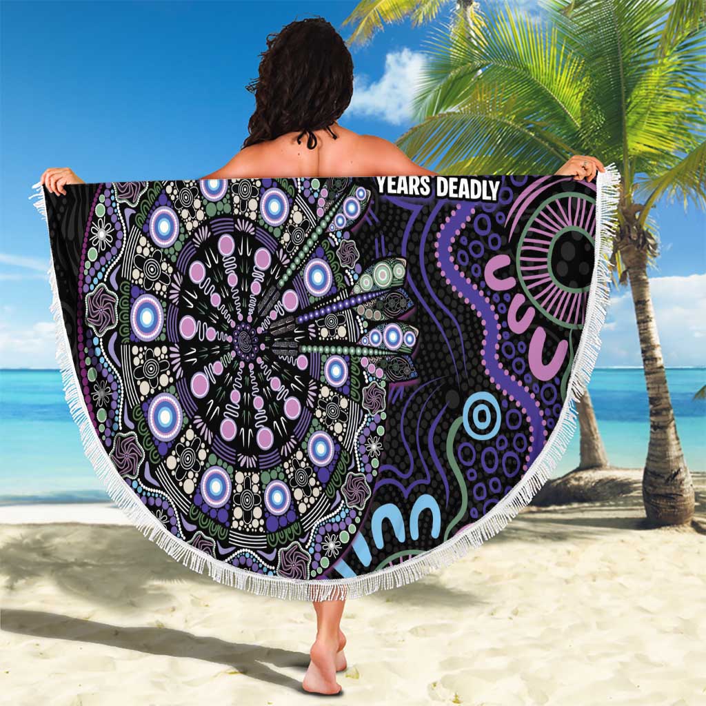 First Nations Darts NAIDOC 2026 Beach Blanket Aboriginal Dot Art