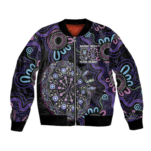 First Nations Darts NAIDOC 2026 Bomber Jacket Aboriginal Dot Art
