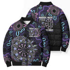First Nations Darts NAIDOC 2026 Bomber Puffer Jacket Aboriginal Dot Art