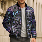 First Nations Darts NAIDOC 2026 Bomber Puffer Jacket Aboriginal Dot Art