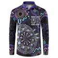 First Nations Darts NAIDOC 2026 Button Sweatshirt Aboriginal Dot Art
