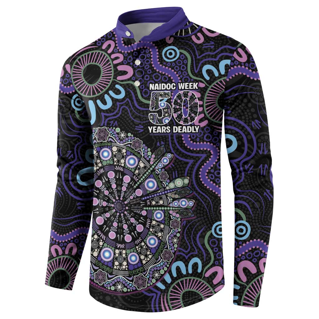 First Nations Darts NAIDOC 2026 Button Sweatshirt Aboriginal Dot Art
