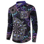First Nations Darts NAIDOC 2026 Button Sweatshirt Aboriginal Dot Art
