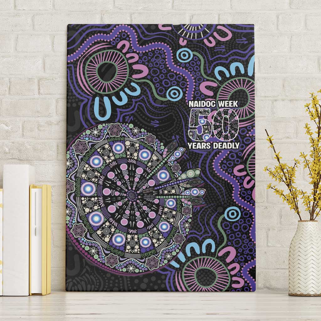 First Nations Darts NAIDOC 2026 Canvas Wall Art Aboriginal Dot Art