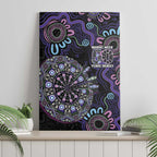 First Nations Darts NAIDOC 2026 Canvas Wall Art Aboriginal Dot Art