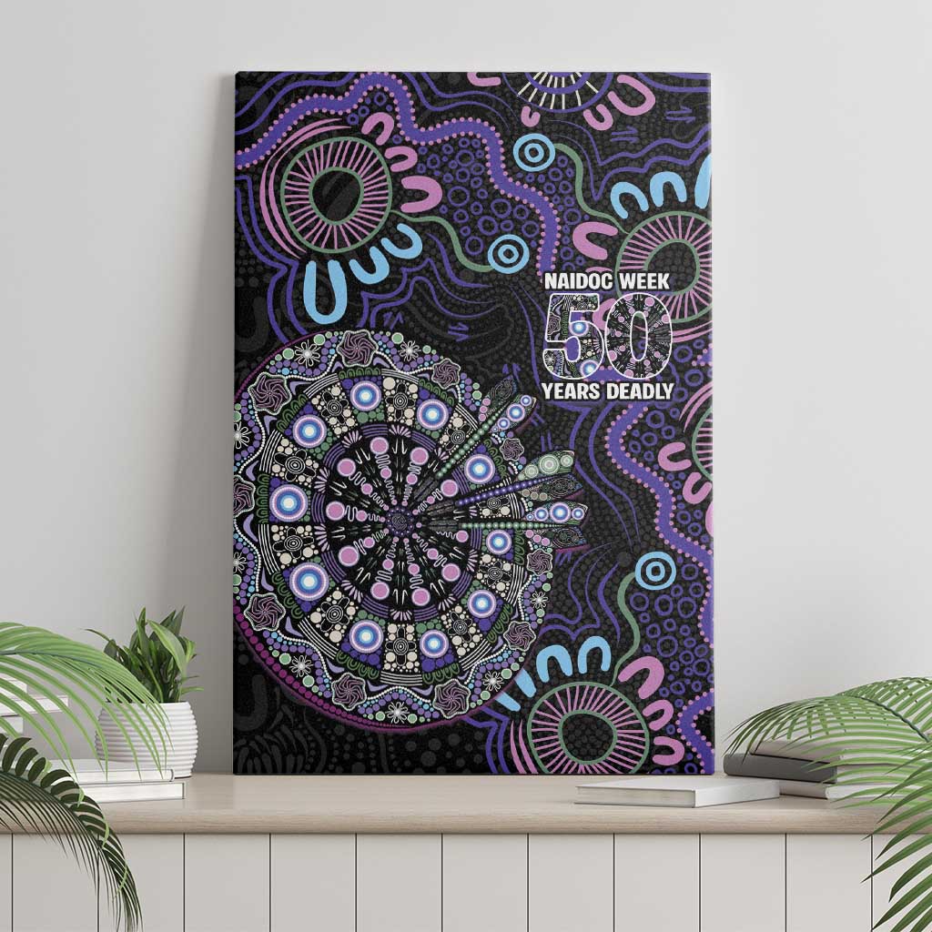 First Nations Darts NAIDOC 2026 Canvas Wall Art Aboriginal Dot Art