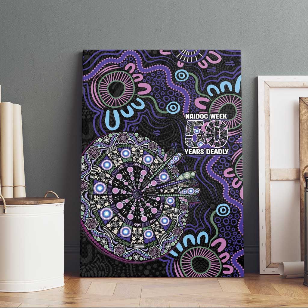 First Nations Darts NAIDOC 2026 Canvas Wall Art Aboriginal Dot Art