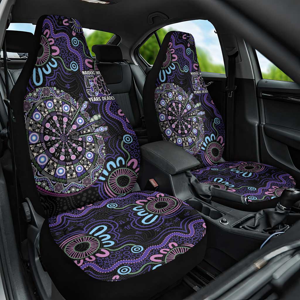First Nations Darts NAIDOC 2026 Car Seat Cover Aboriginal Dot Art