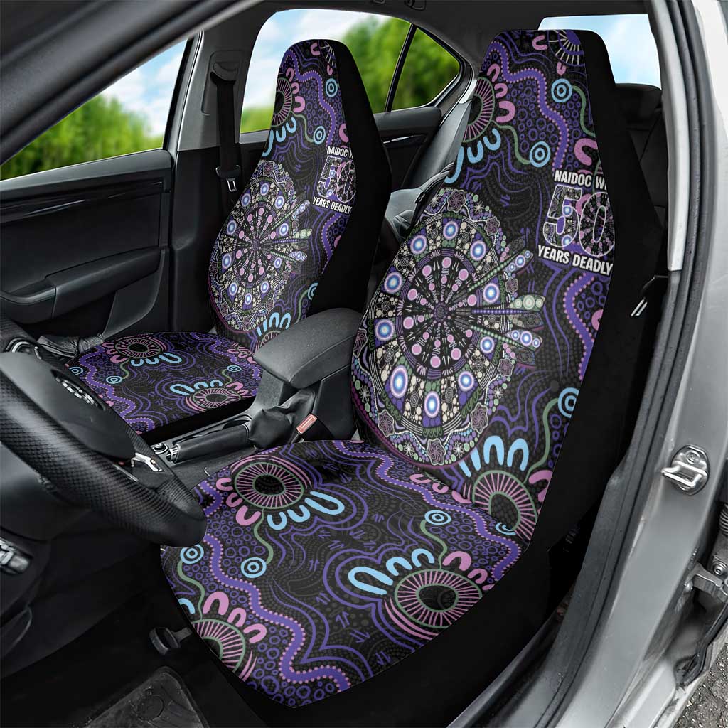 First Nations Darts NAIDOC 2026 Car Seat Cover Aboriginal Dot Art