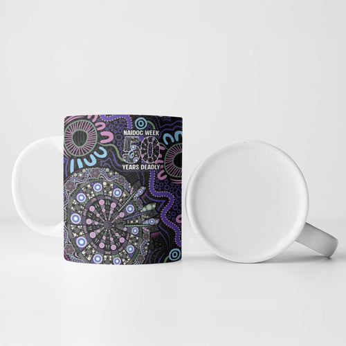 First Nations Darts NAIDOC 2026 Ceramic Mug Aboriginal Dot Art