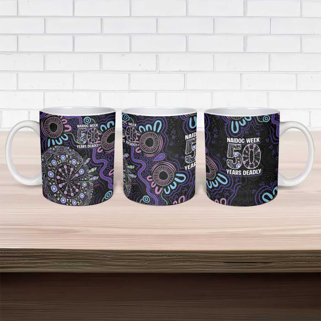 First Nations Darts NAIDOC 2026 Ceramic Mug Aboriginal Dot Art