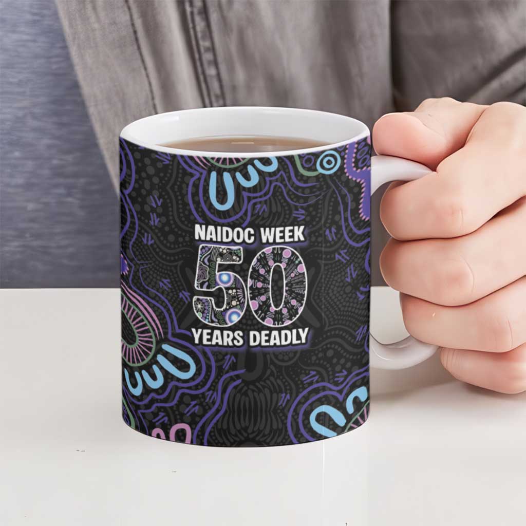 First Nations Darts NAIDOC 2026 Ceramic Mug Aboriginal Dot Art