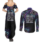 First Nations Darts NAIDOC 2026 Couples Matching Summer Maxi Dress and Long Sleeve Button Shirt Aboriginal Dot Art