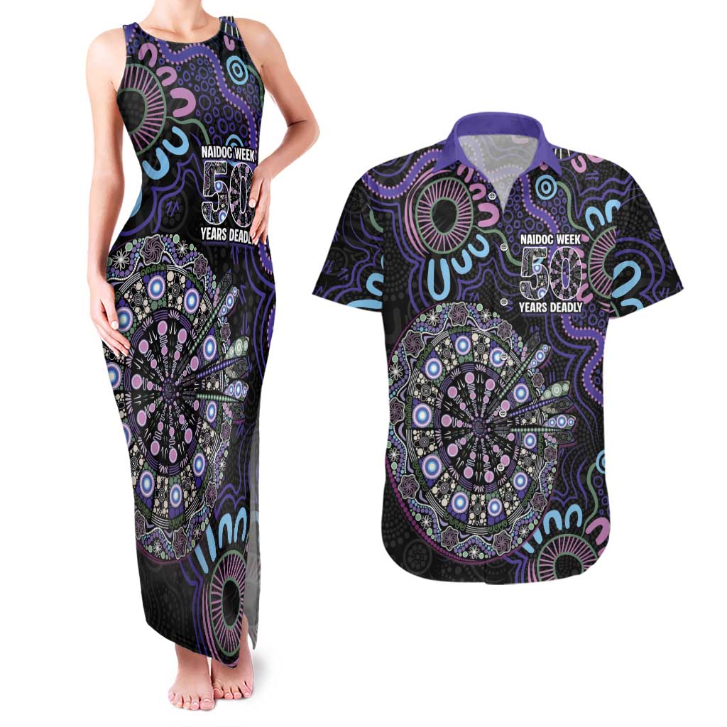 First Nations Darts NAIDOC 2026 Couples Matching Tank Maxi Dress and Hawaiian Shirt Aboriginal Dot Art