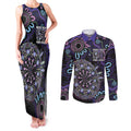 First Nations Darts NAIDOC 2026 Couples Matching Tank Maxi Dress and Long Sleeve Button Shirt Aboriginal Dot Art