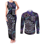 First Nations Darts NAIDOC 2026 Couples Matching Tank Maxi Dress and Long Sleeve Button Shirt Aboriginal Dot Art