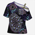 First Nations Darts NAIDOC 2026 Cross Shoulder Shirt Aboriginal Dot Art