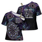 First Nations Darts NAIDOC 2026 Cross Shoulder Shirt Aboriginal Dot Art